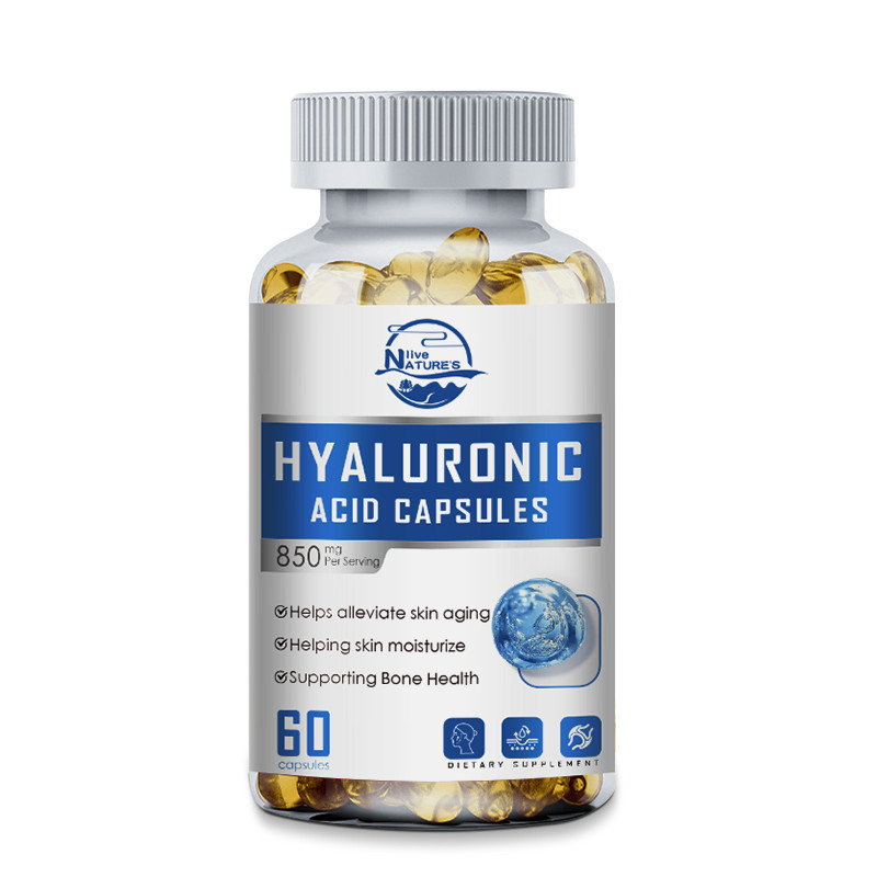 850mg Hyaluronic Acid 30 mg of Vitamin C For Joint and Skin Health 1/2/4Bottles