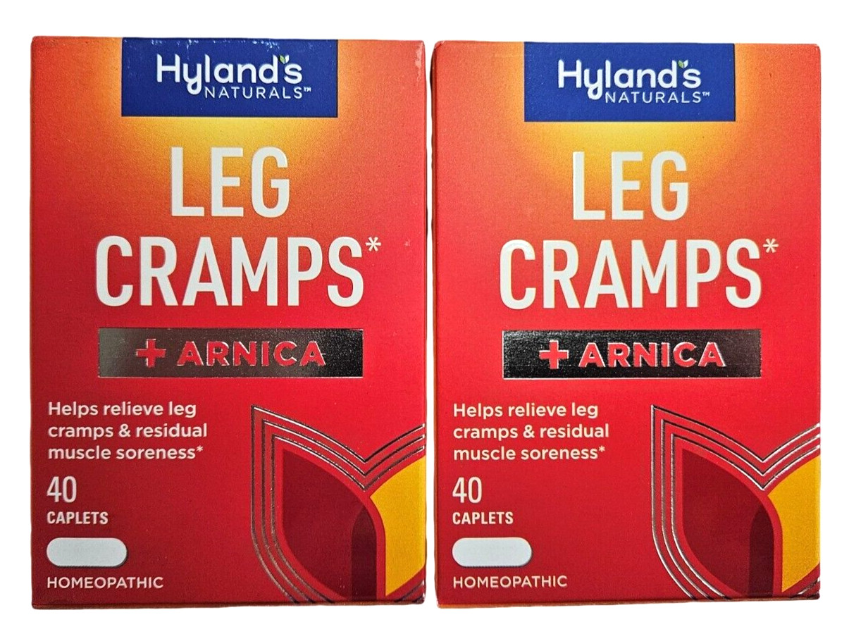 Hylands Leg Cramps NOW WITH ARNICA! Homeopathic – 40ct caplets ( 2 boxes ) __