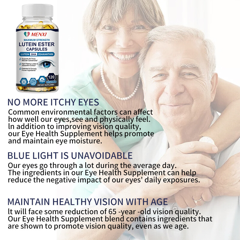 Eye Health 120 Capsules, Lutein Zeaxanthin, Vision Health, Eye Strain Support US