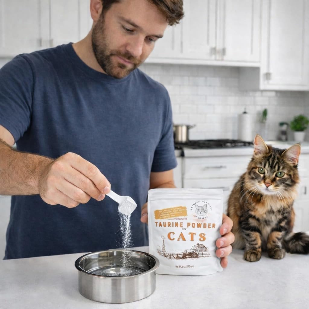 Taurine for Cats – Taurine Powder for All Ages Including Kittens – 144+ Servings