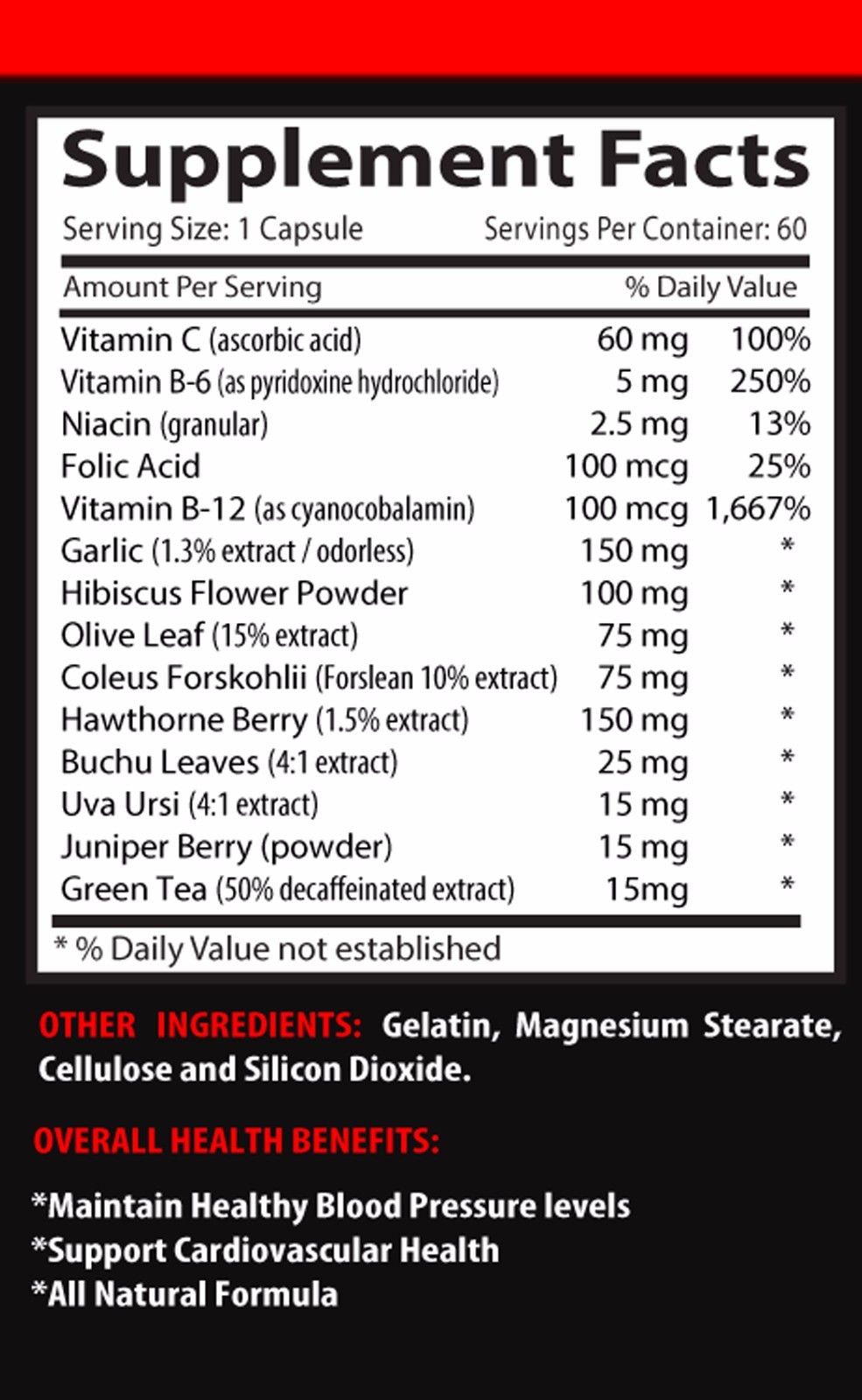 Advanced antioxidant -BLOOD PRESSURE SUPPORT COMPLEX -Benefits cardiovascular,3B