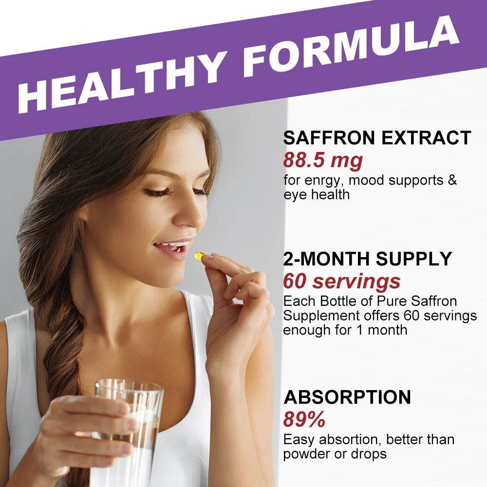 Saffron Extract 240 Softgel – Weight Loss Appetite Suppressant Saffron Capsules