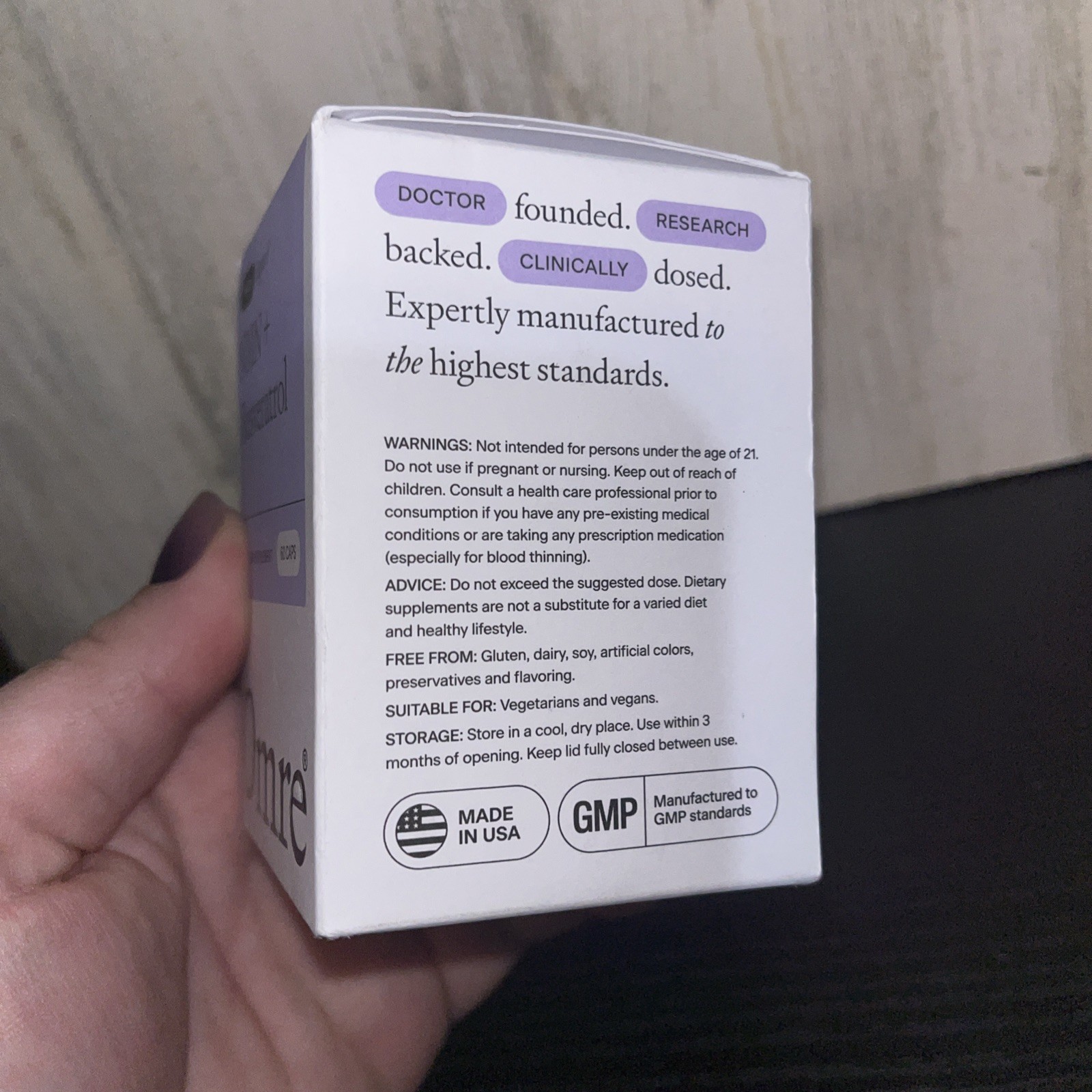 Omre Support Resveratrol Dietary Supplement 60 Caps – New Seal Exp. 10/2028