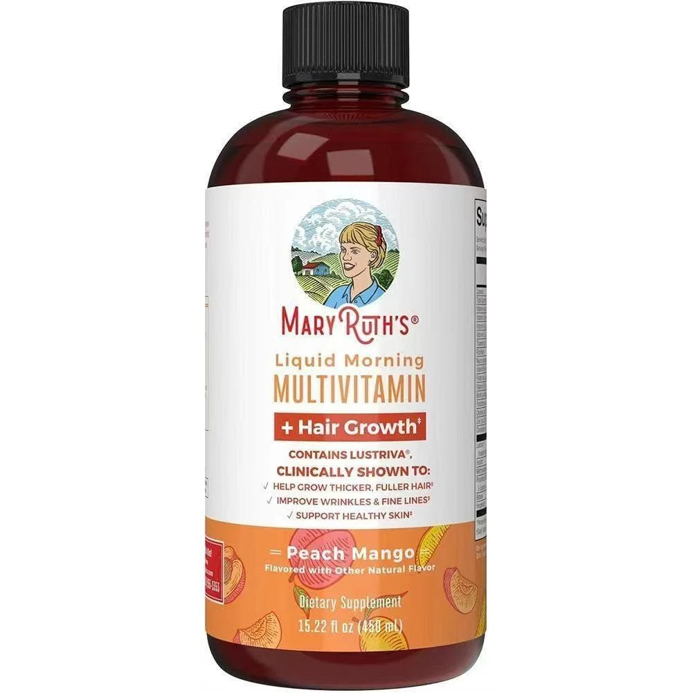 MaryRuth’s Liquid Multivitamin + Hair Growth-Clinically Tested for Thicker Hair