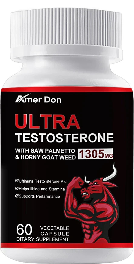 Testosterone Booster Men’s Health Support Capsules 60 Caps Supplement Free Ship