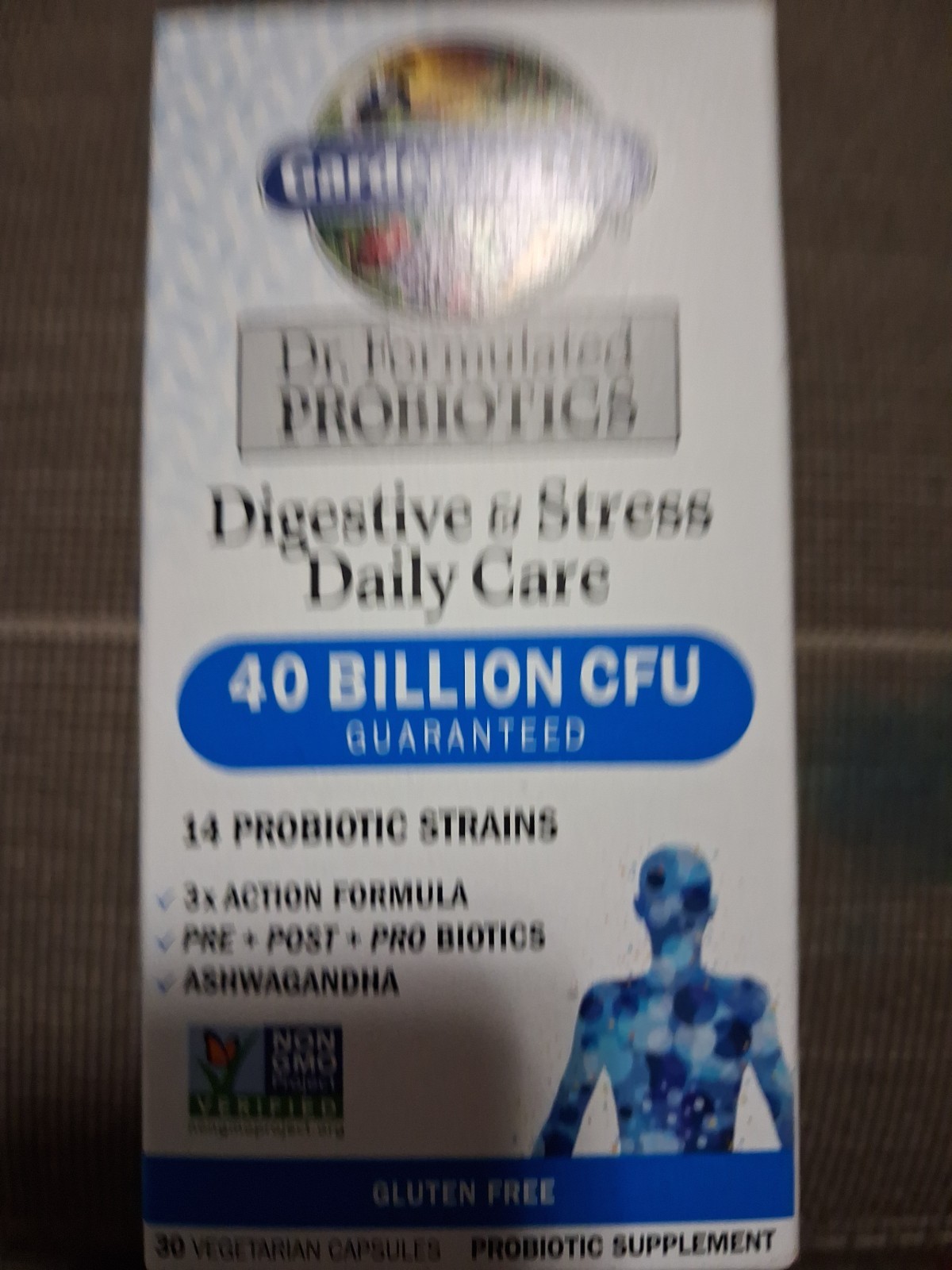 Garden of Life ~ 40 Billion CFU Digestive & Stress Daily Care 30ct – Exp 11/2026