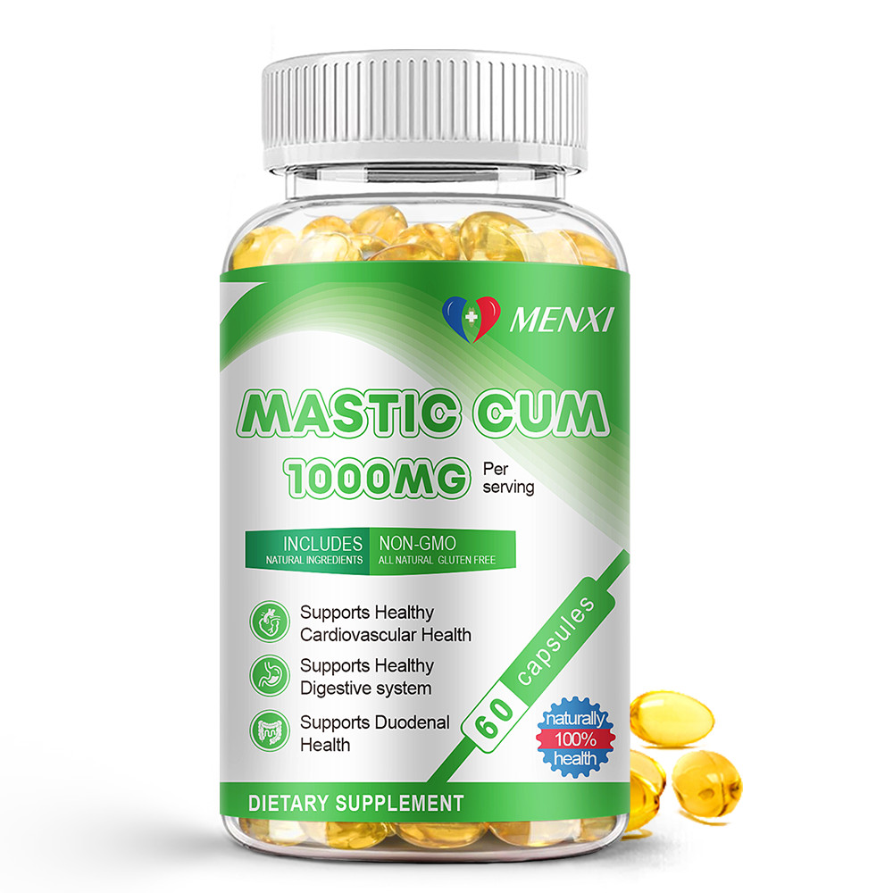 Mastic gum 1000mg 60 Capsules – Eliminates H. Pylori, Protects Stomach Lining