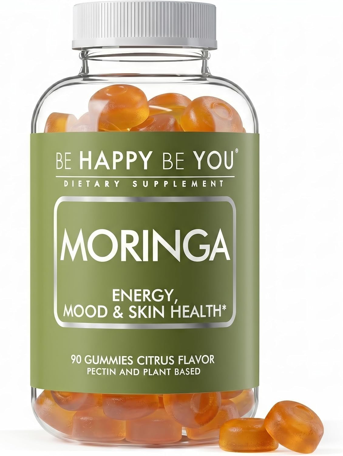 Moringa Leaf Extract Gummies 300mg Energy, Mood & Skin Support Supplement