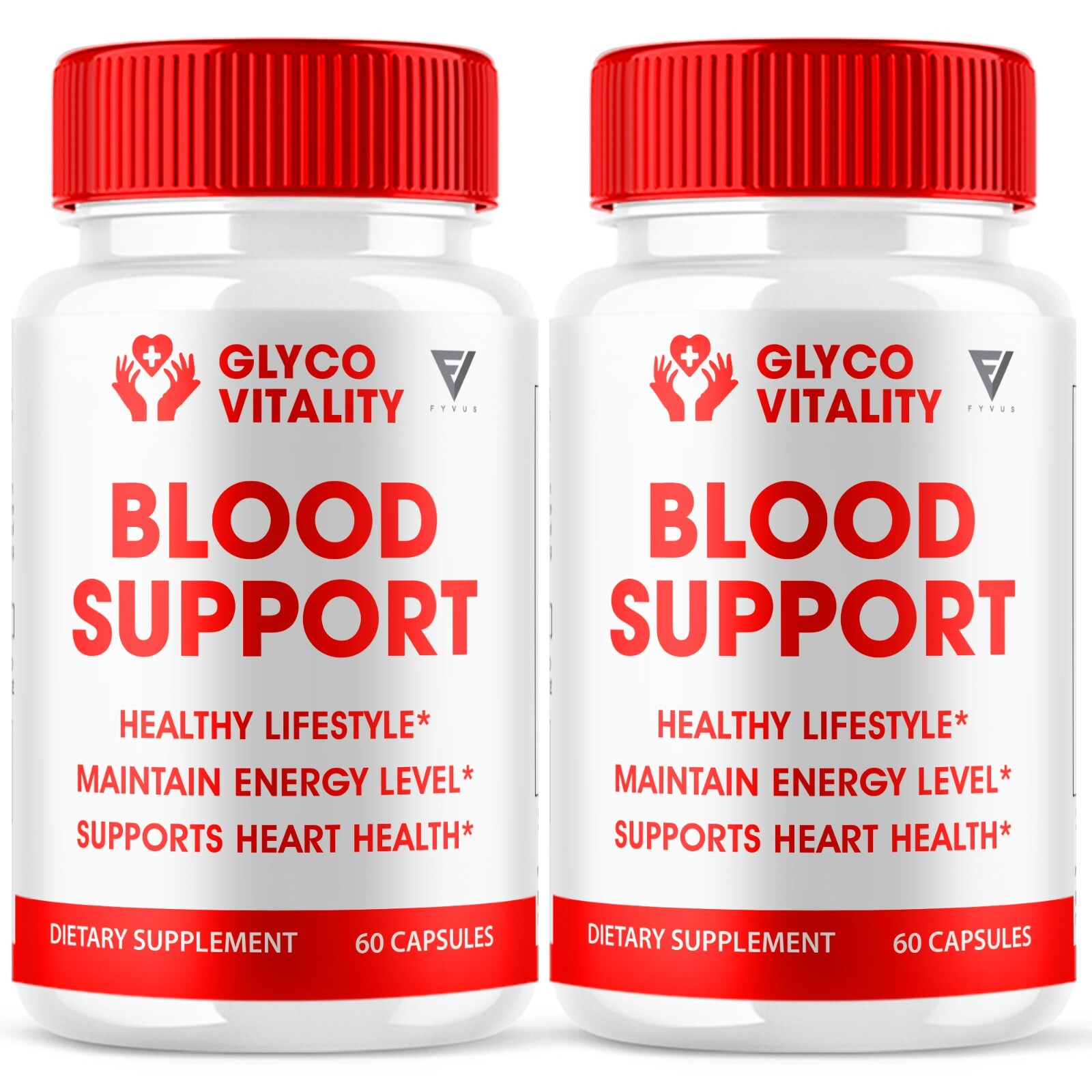 (2 Pack) Glyco Vitality Capsules GlycoVitality Pills Multivitamin (120 Capsules)