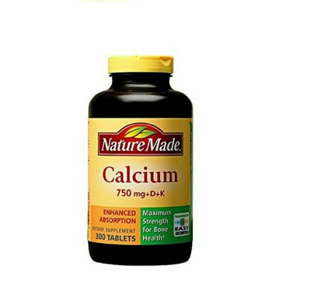 Nature Made Calcium 750 mg All-in-One Product Tablet – 300 Tablets