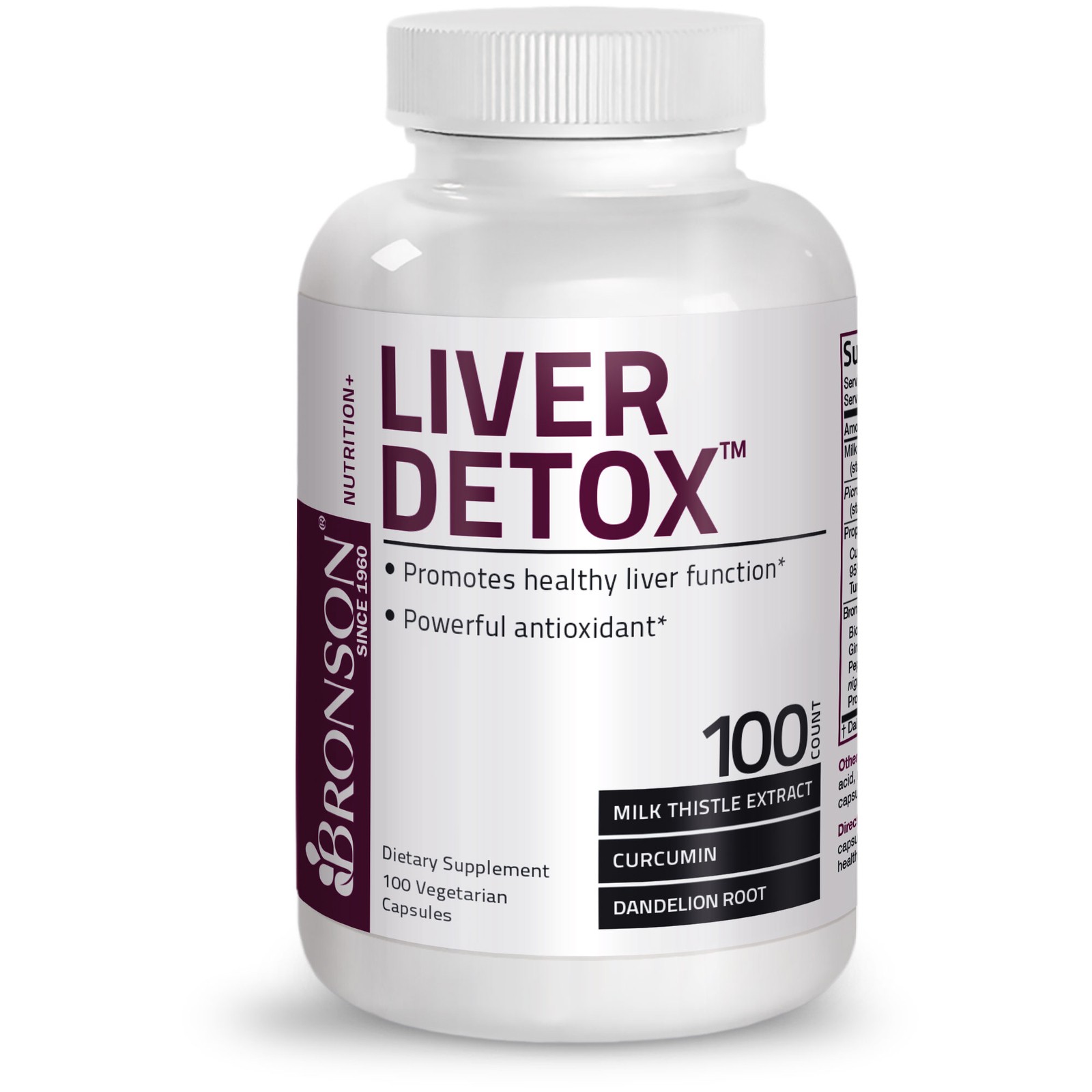 Bronson Liver Detox Supplement, 100 Capsules