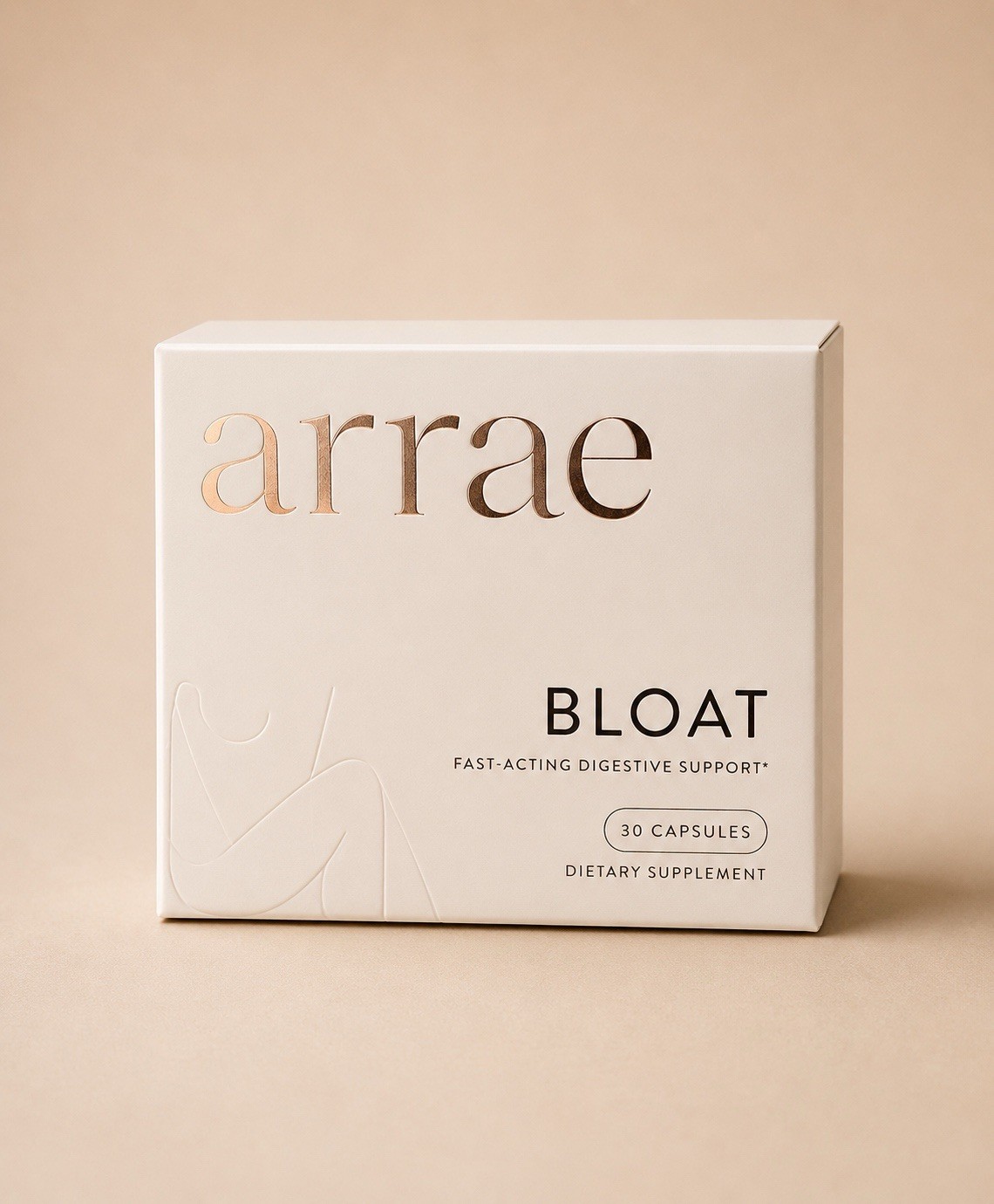 Arrae Bloat Fast-Acting Digestive Support – 30 Capsules Exp: 10/2027 FREE SHIP