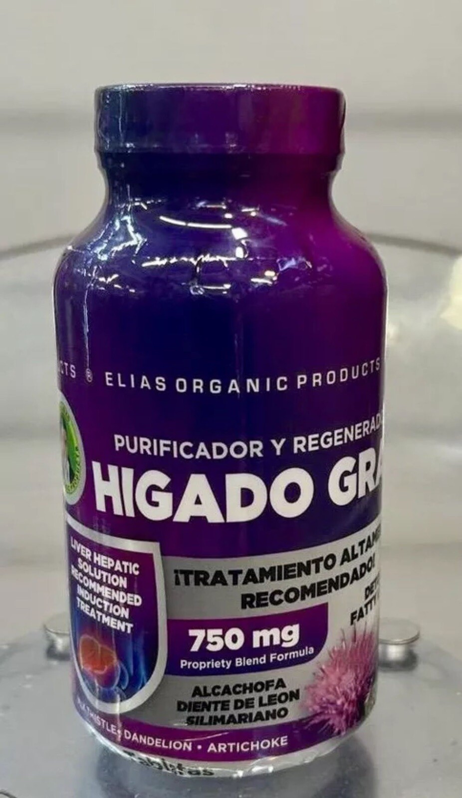 Elias Organic HIGADO GRASO 750mg 60 Tab Detox