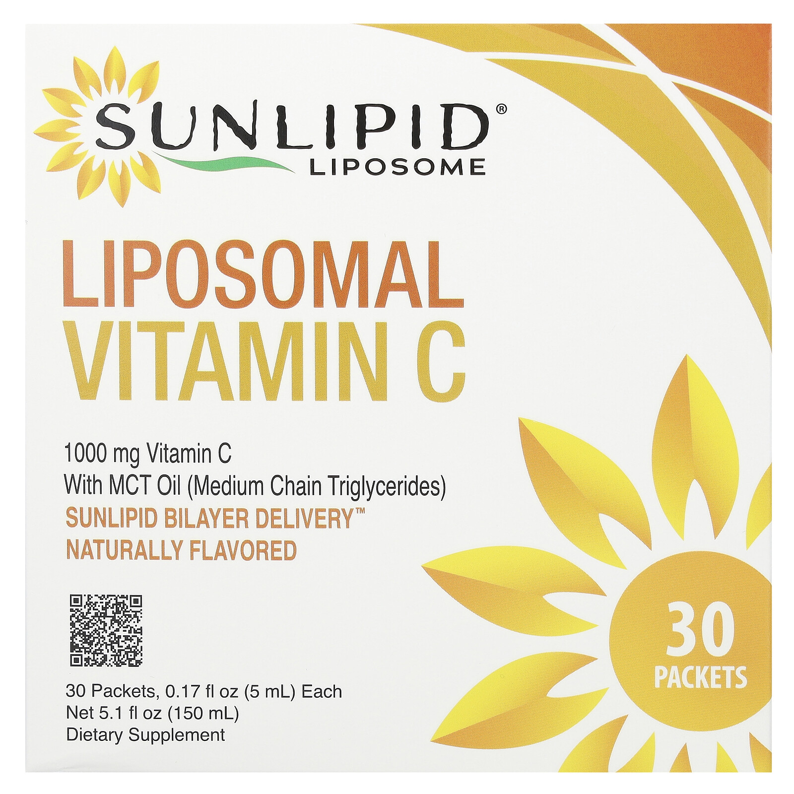 Liposomal Vitamin C with MCT Oil, 30 Packets, 0.17 fl oz (5 ml) Each