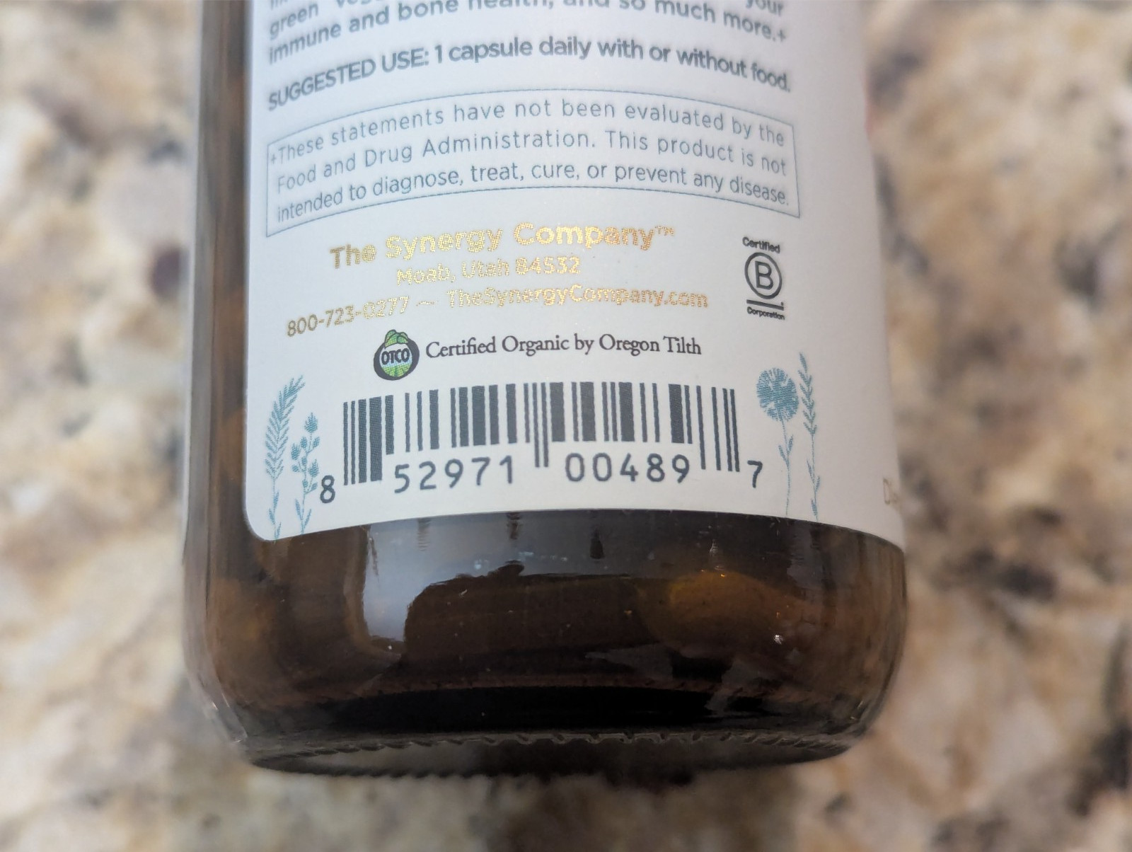 Pure Synergy Vitamin D3 + K2 Complex 60 capsules exp: 08/2027