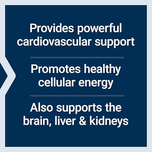 CoQ10 Ubiquinol 100mg – Enhanced Mitochondrial Support, Heart Health, Energy Boo