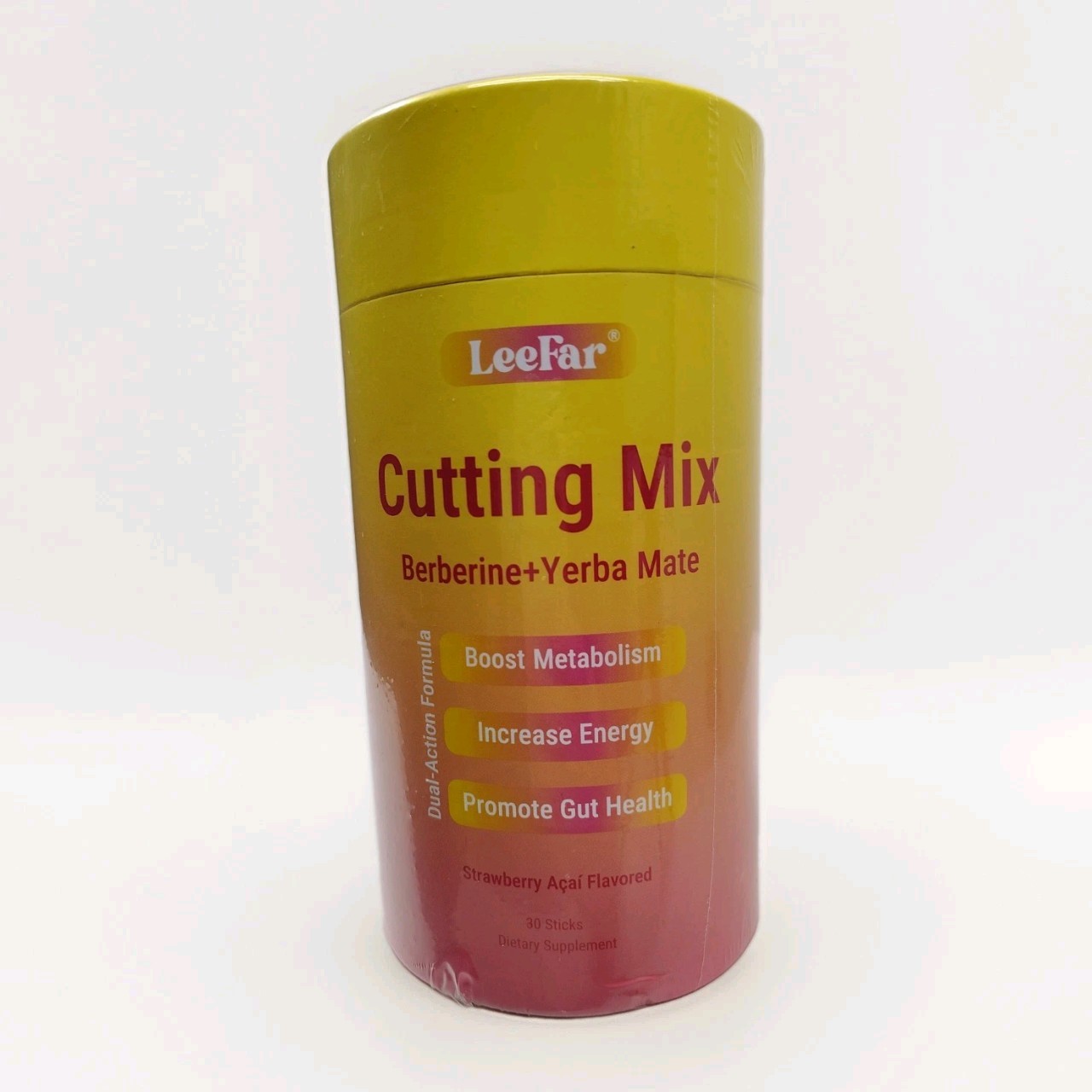 LeeFar Cutting Drink Mix – Berberine, Chromium, FOS, Yerba Mate 30 Sticks