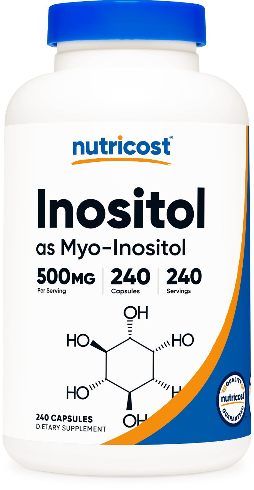 Nutricost Inositol Capsules 500mg, 240 Capsules – Non-GMO & Gluten Free