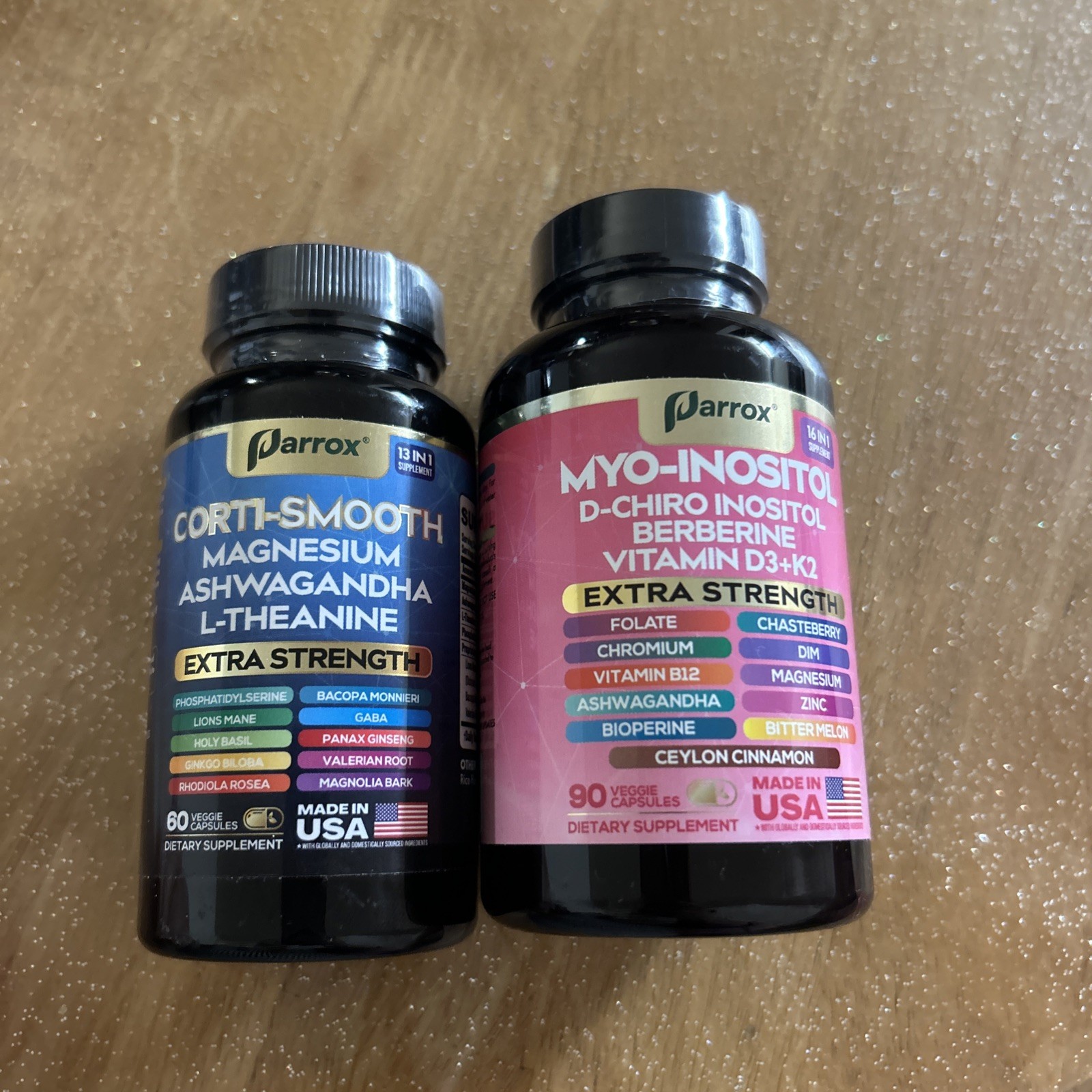 Parrox Corti-smooth And Myo-inositol Combo Supplement 1 Month Supply USA 2027/28