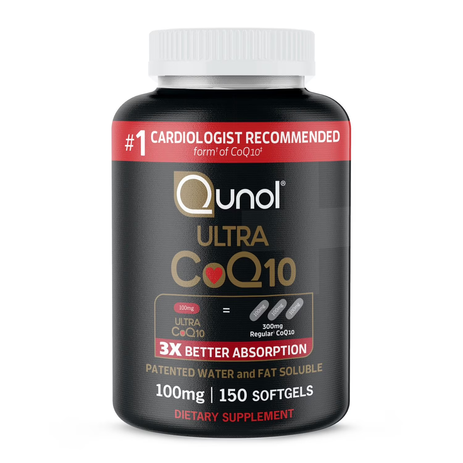 Qunol Ultra CoQ10 Softgels, 100 mg 150 ct. (FREE SHIPPING)