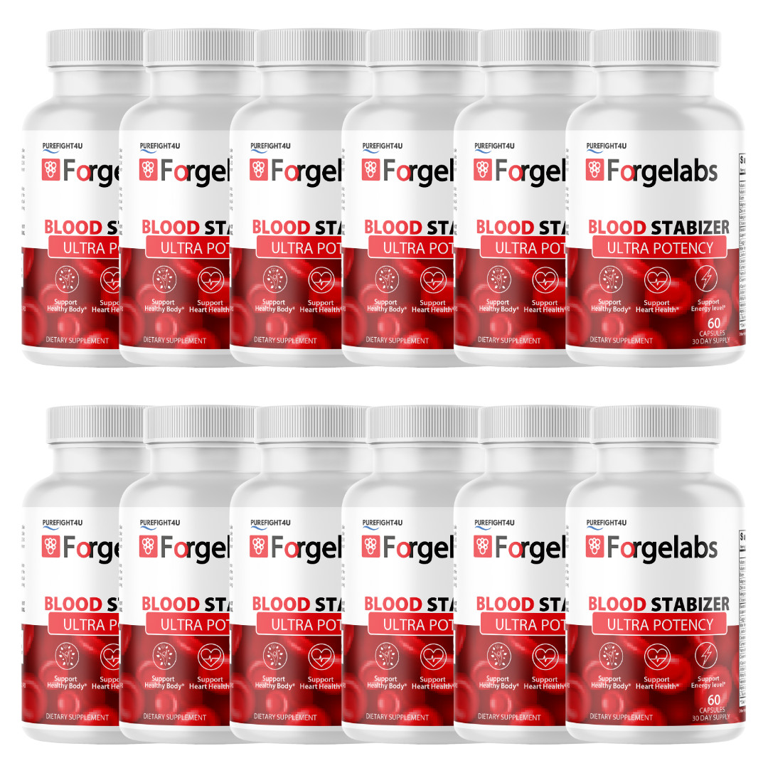 Forgelabs Blood Stabilizer, Natural Blood Support Supplement – 12 Bottles