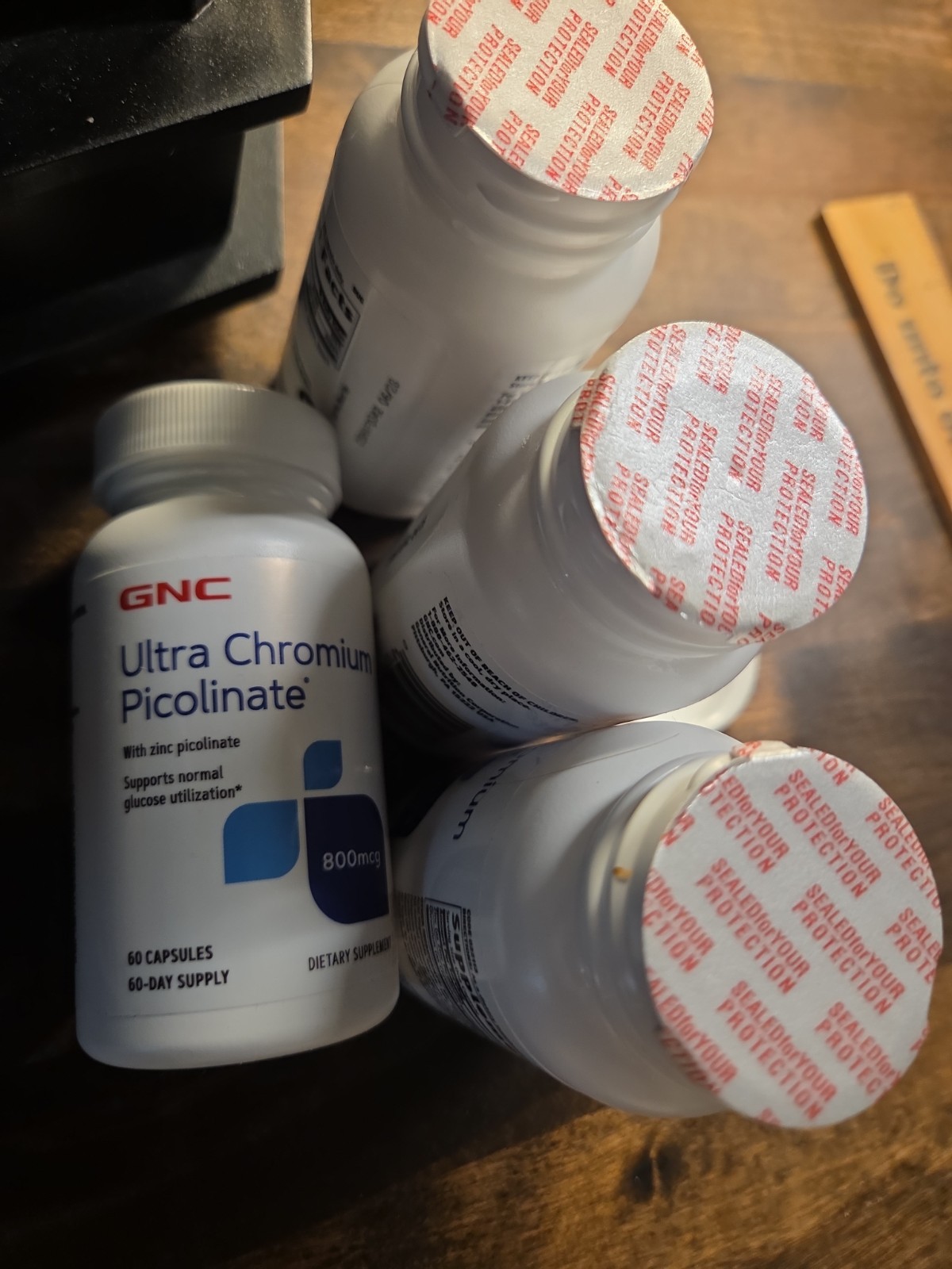 Ultra Chromium Picolinate Supplement 800 McG, 2-Pack 60 Cap 4 Bottles Sealed GNC