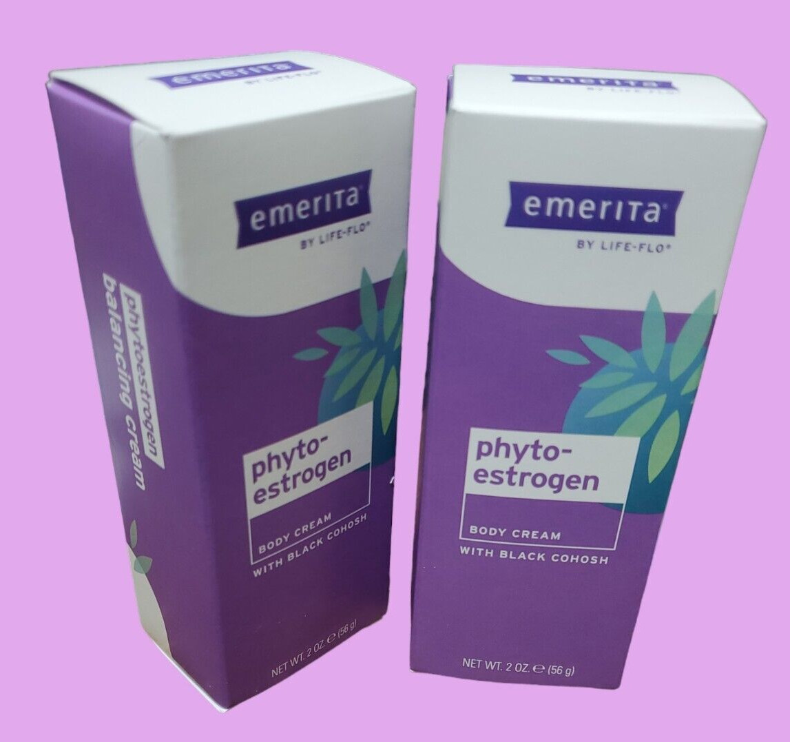 2 Pack, Emerita, Phytoestrogen, Body Cream, 2 oz (56 g) EACH, EXP. 03/2027