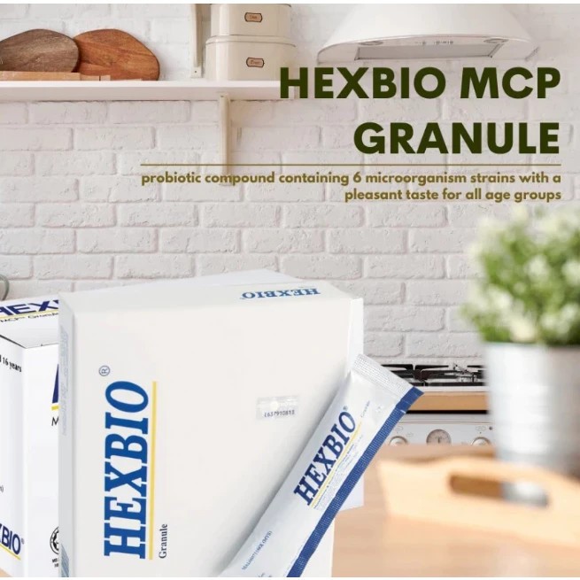 2 Boxes Hexbio Probiotic Granule For Constipation Diarrhea ( 3g x 45’s)