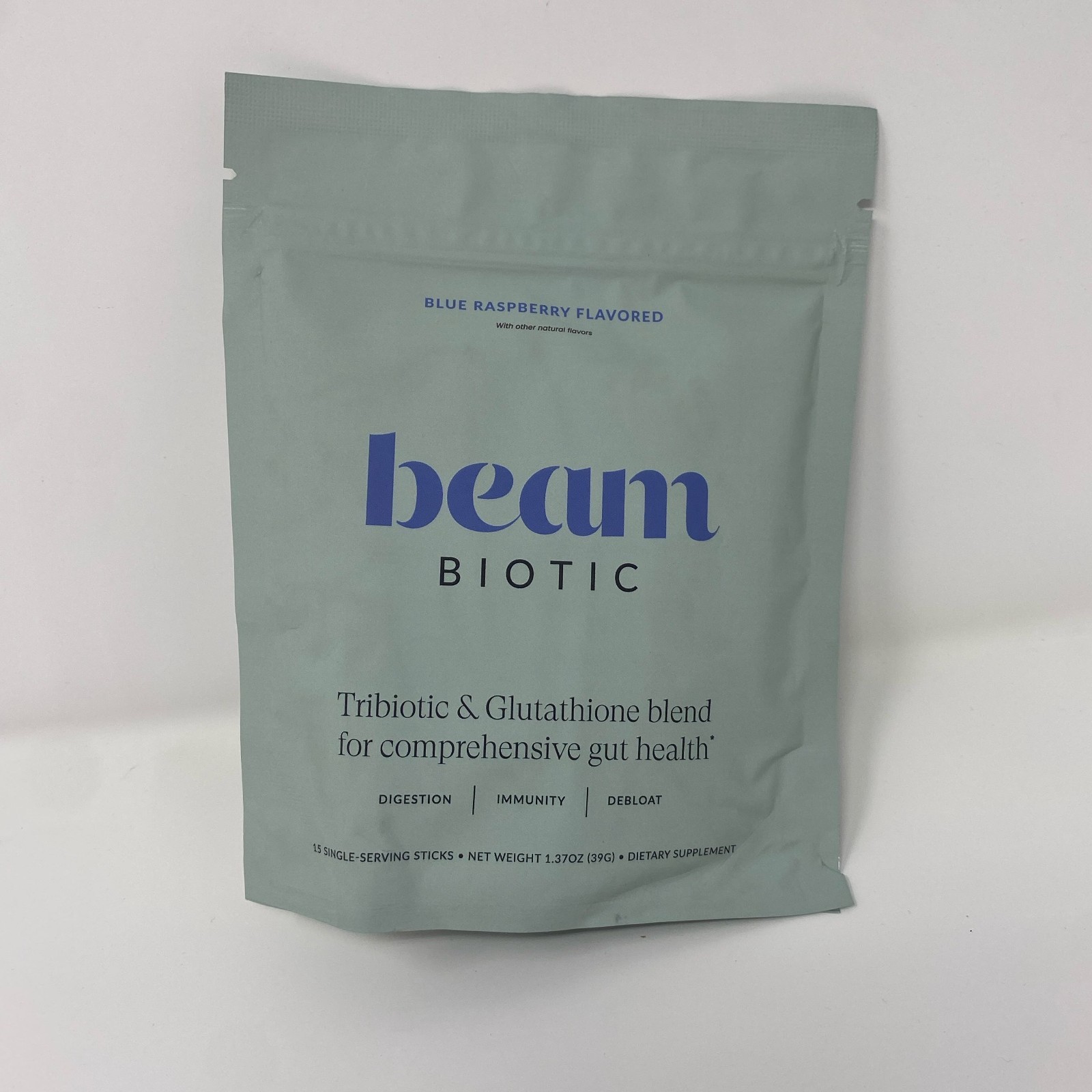 Beam Biotic Blue Raspberry 15 Sticks Probiotic Powder