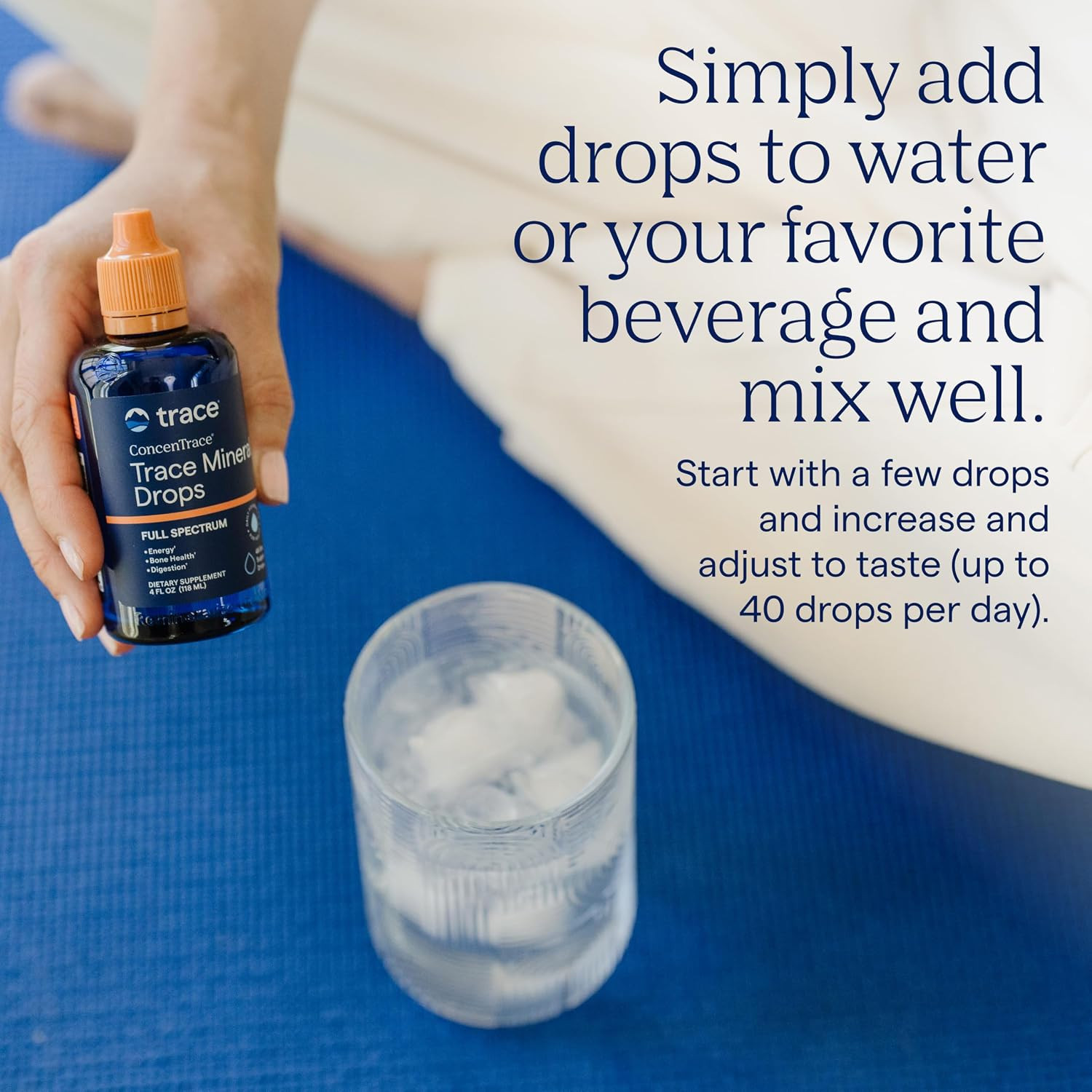 Concentrace Trace Mineral Drops | Supports Energy, Digestion, Bone Health & Hydr