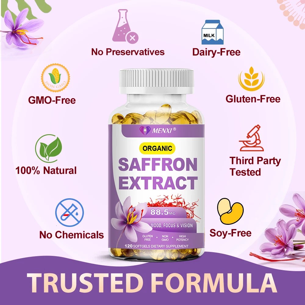 Saffron Extract 240 Softgel – Weight Loss Appetite Suppressant Saffron Capsules