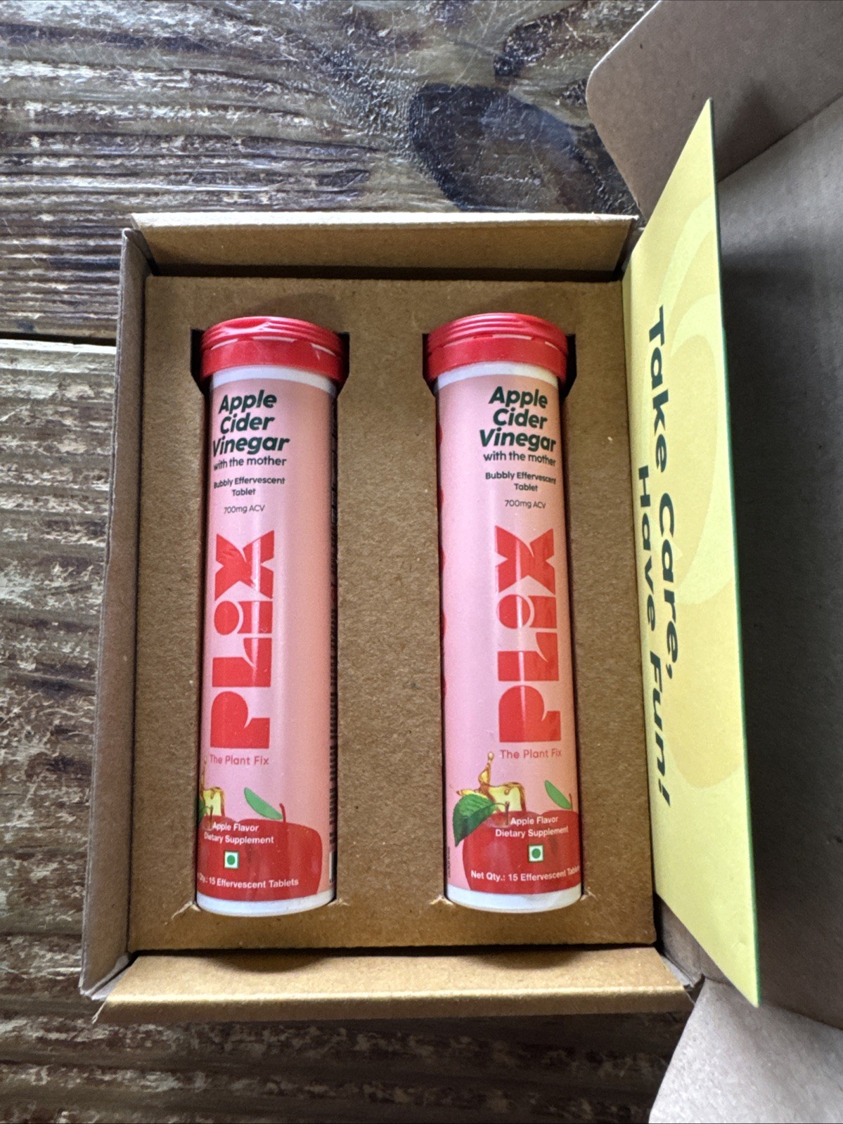 Plix ACV Apple Cider Vinegar Effervescent For Weight Loss – Apple (Pack OF 2)