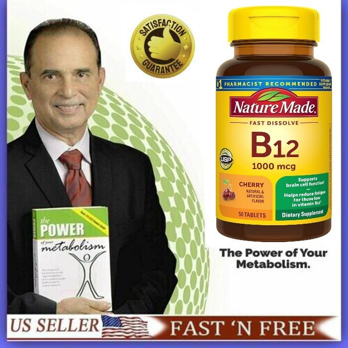Complejo Vitamina B-12 En Pastillas Vitaminas Para La Falta De Energia Cansancio