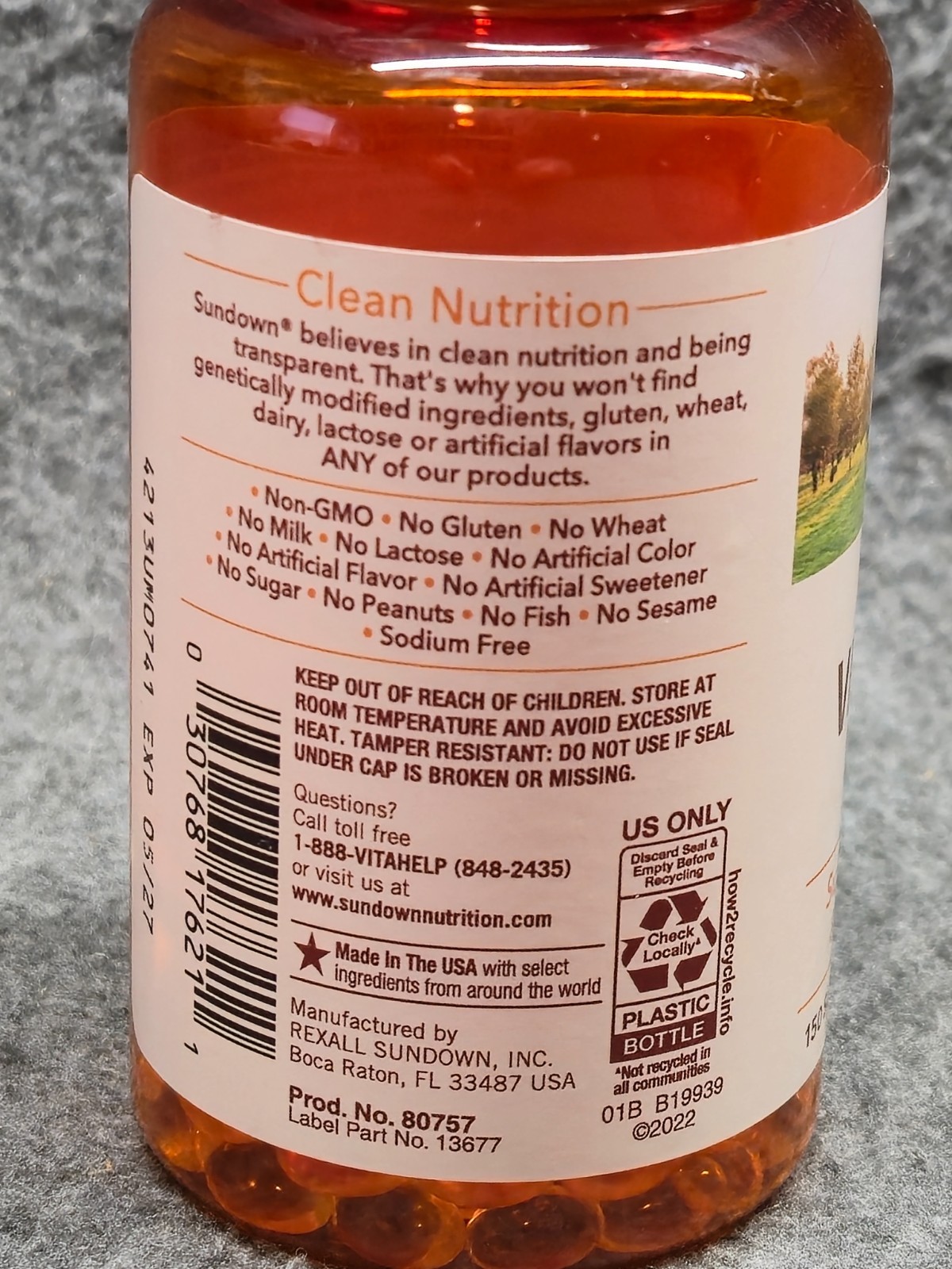 Lot 2 Sundown Vitamin D3 50mcg 2000IU 150softgels Each Bottle. EXP 06/2026