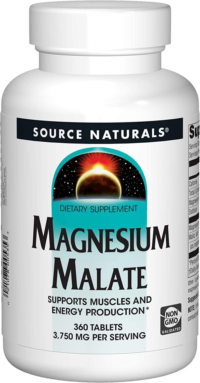 Source Naturals, Magnesium Malate 3750 mg per Serving 360TAB