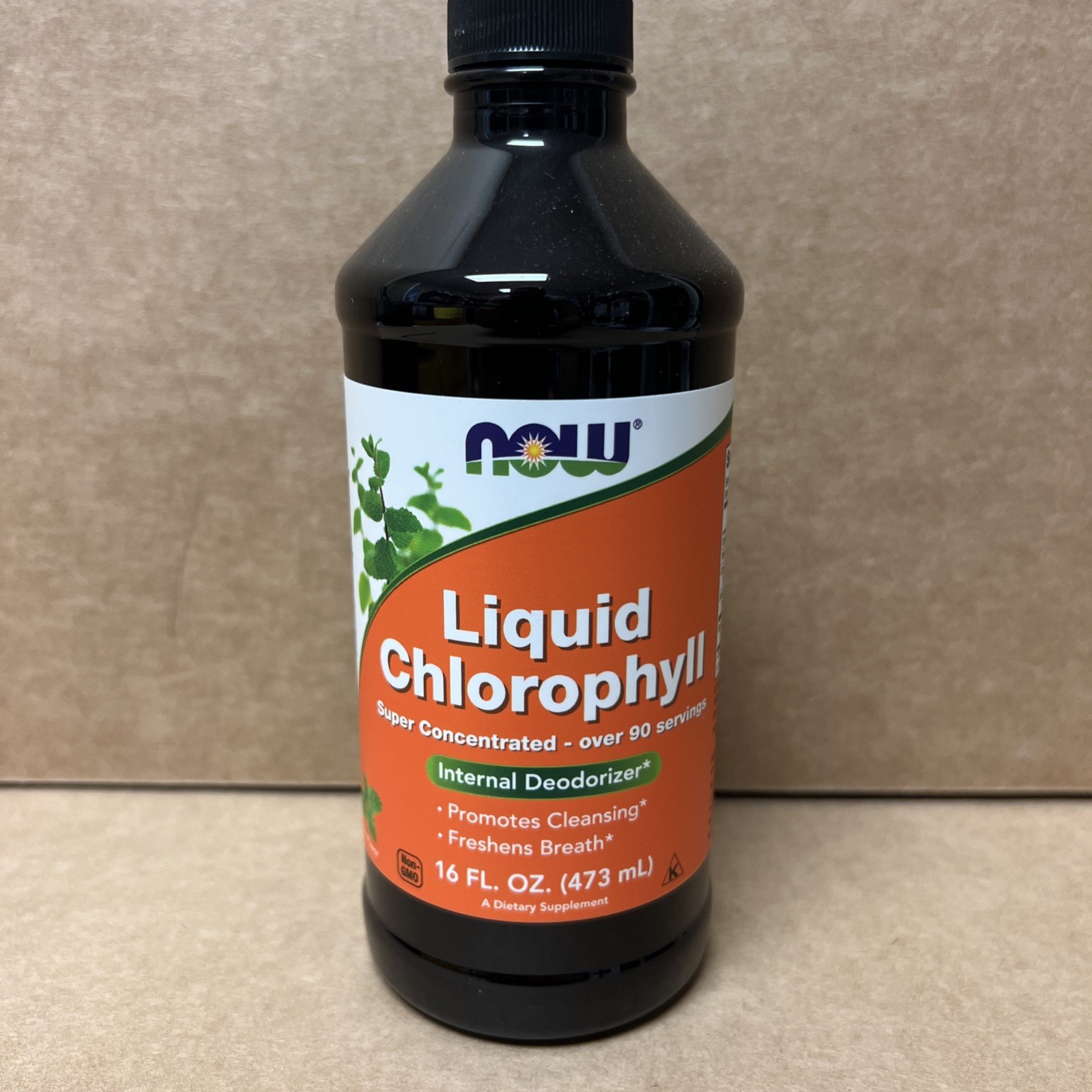 Now Foods Liquid Chlorophyll Mint Flavor 16 fl oz 473 ml GMP Quality Assured,