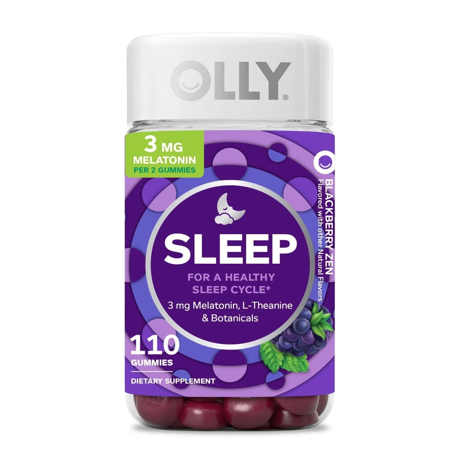 OLLY Restful Sleep Gummies, Blackberry, 110 ct – FREE SHIPPING.