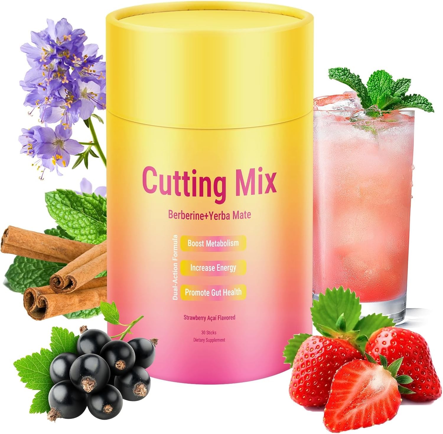 Cutting Mix Drink Powder– Supports Satiety Signaling, Support Overall Health wit