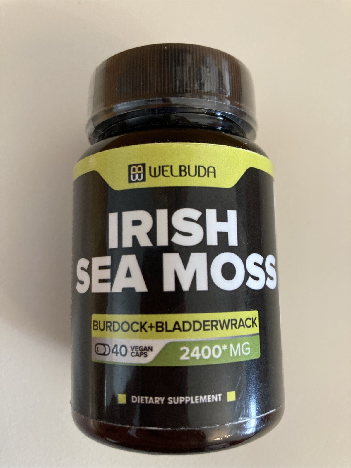 Welbuda Irish Sea Moss 40 Capsules 2400 Mg Burdock Bladderwrack Ashwagandha