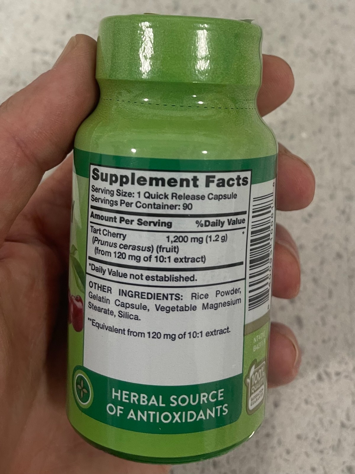 Nature’s Truth Ultra Tart Cherry Extract Capsules 1200 mg 90 ea (Pack of 2)