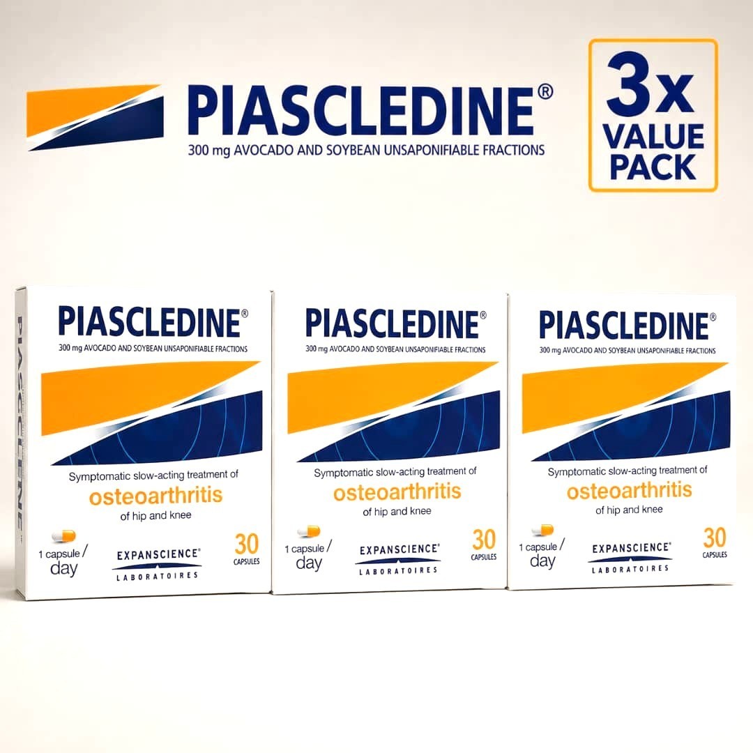 3 x PIASCLEDINE 300mg Anti-rheumatic Osteoarthritis Joint-Pains Health 30 Caps