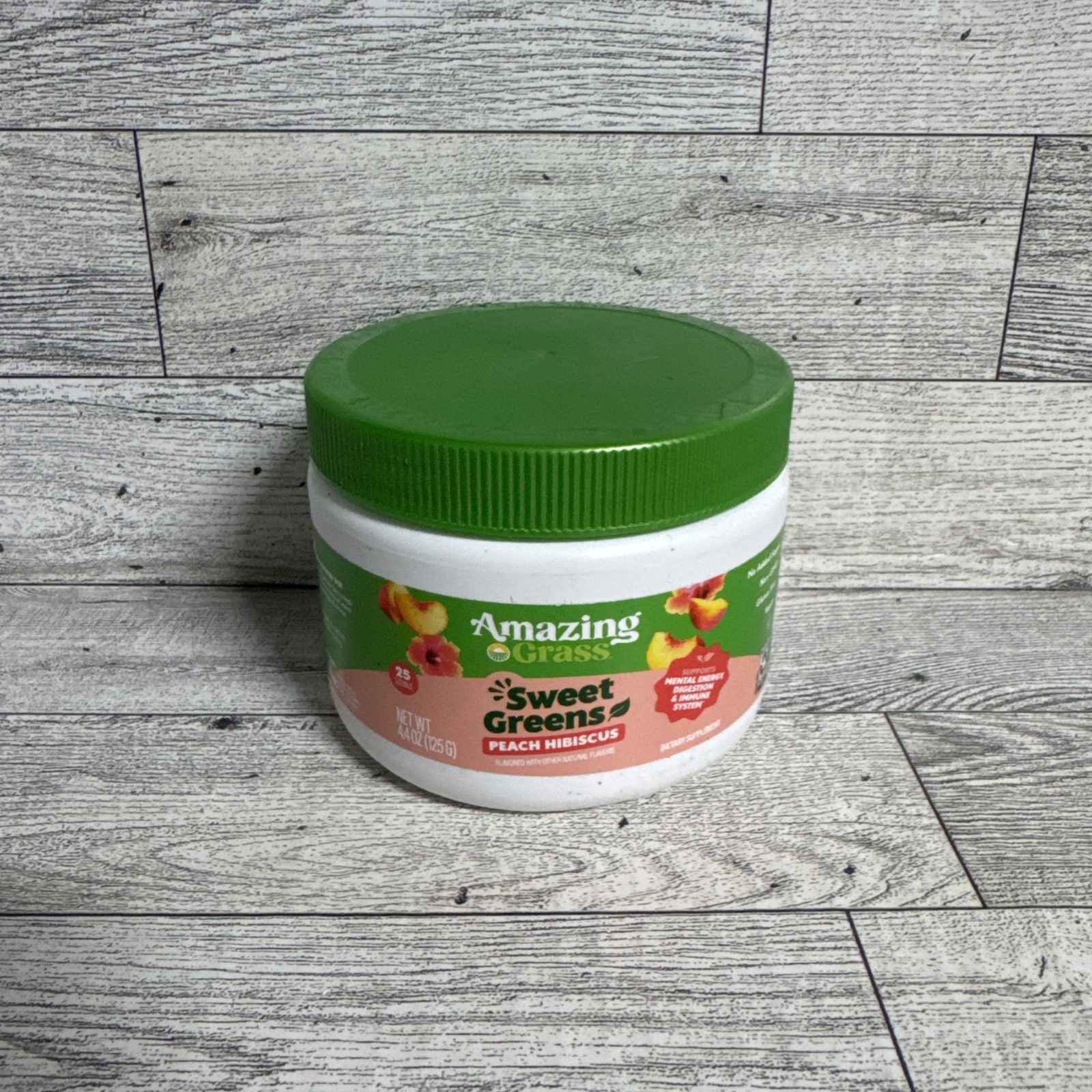 Amazing Grass Peach Hibiscus Sweet Greens Superfood Powder DigestiveHealth 04/27