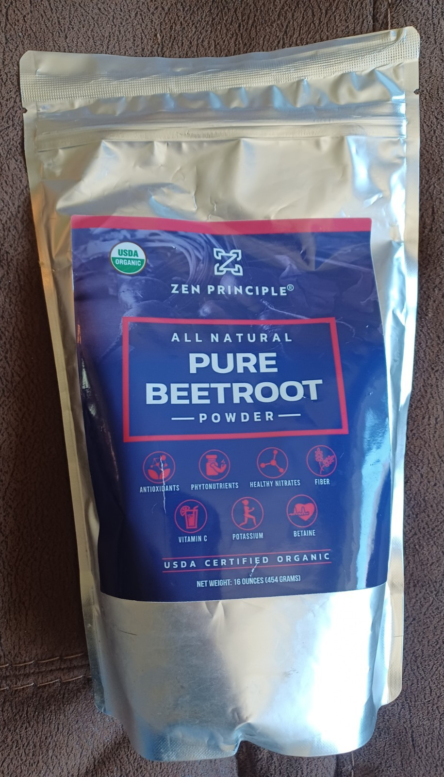 Zen Principle Organic All-Natural Pure Beet Root Powder 1 lb