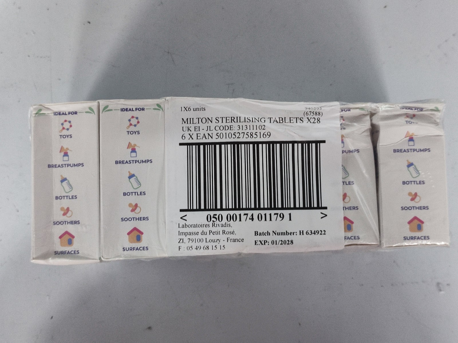 Milton Sterilising Tabs 28S (pack of 6)