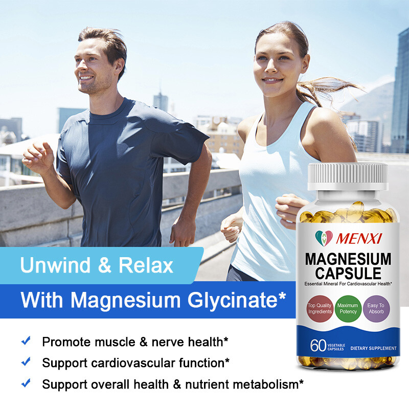 Magnesium Glycinate High Absorption,Improved Sleep,Stress & Anxiety Relief 120Pc