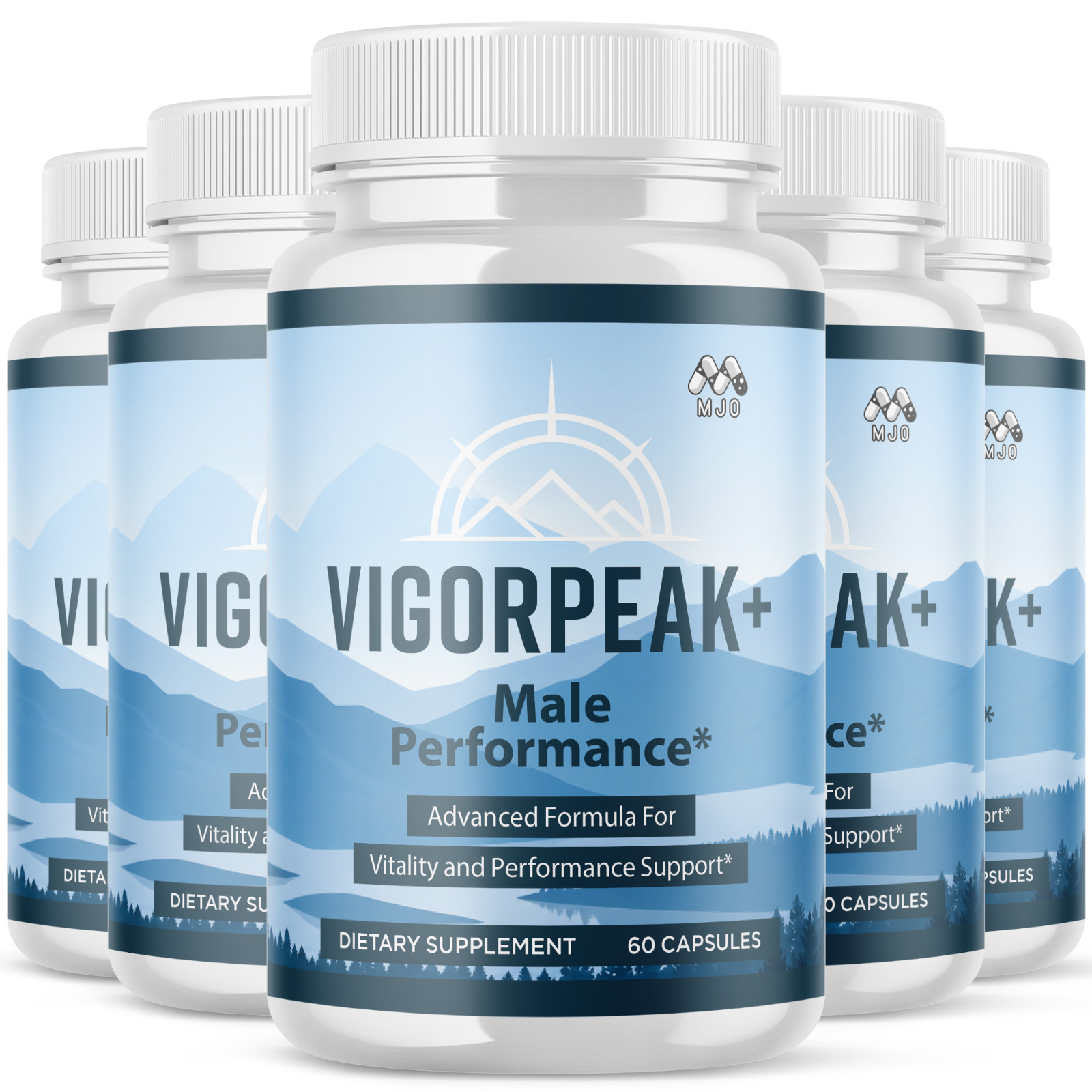 (5 Pack) Vigorpeak Advanced Male Health & Performance Support Formula 300 Caps