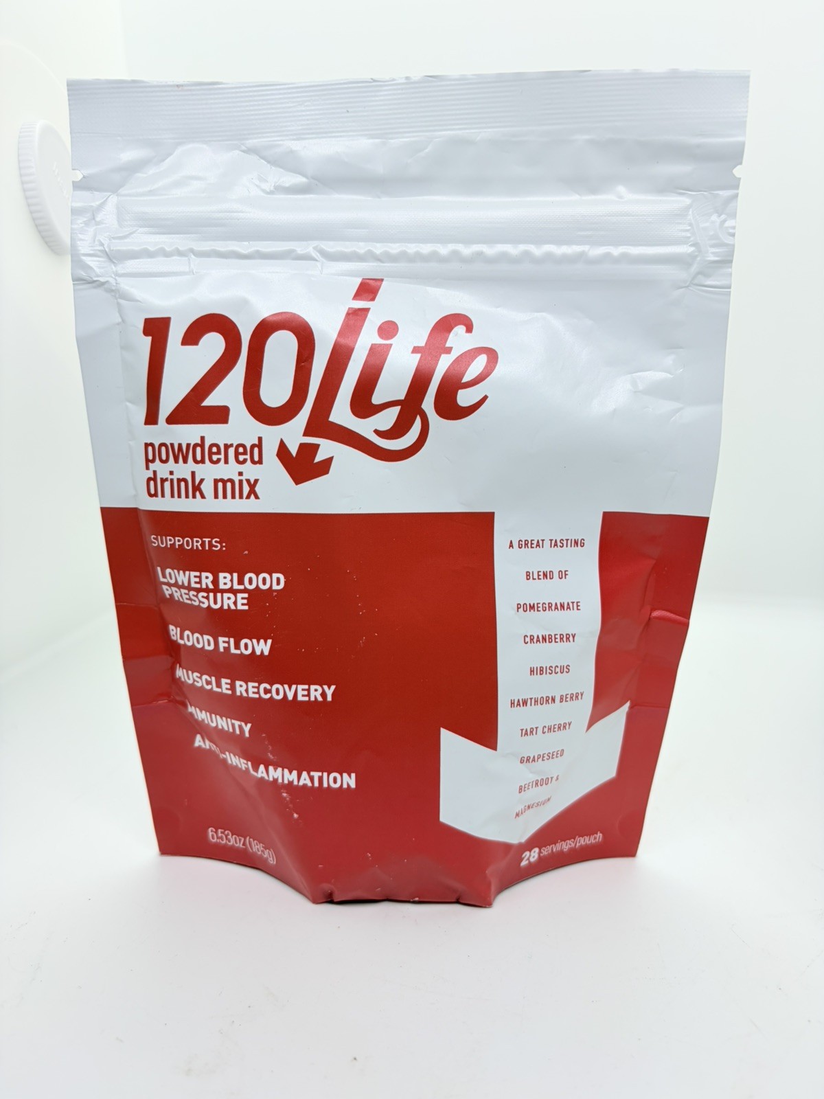 120LIFE Blood Pressure Support Beet Root Powder Pomegranate Drink Mix 28 Serving