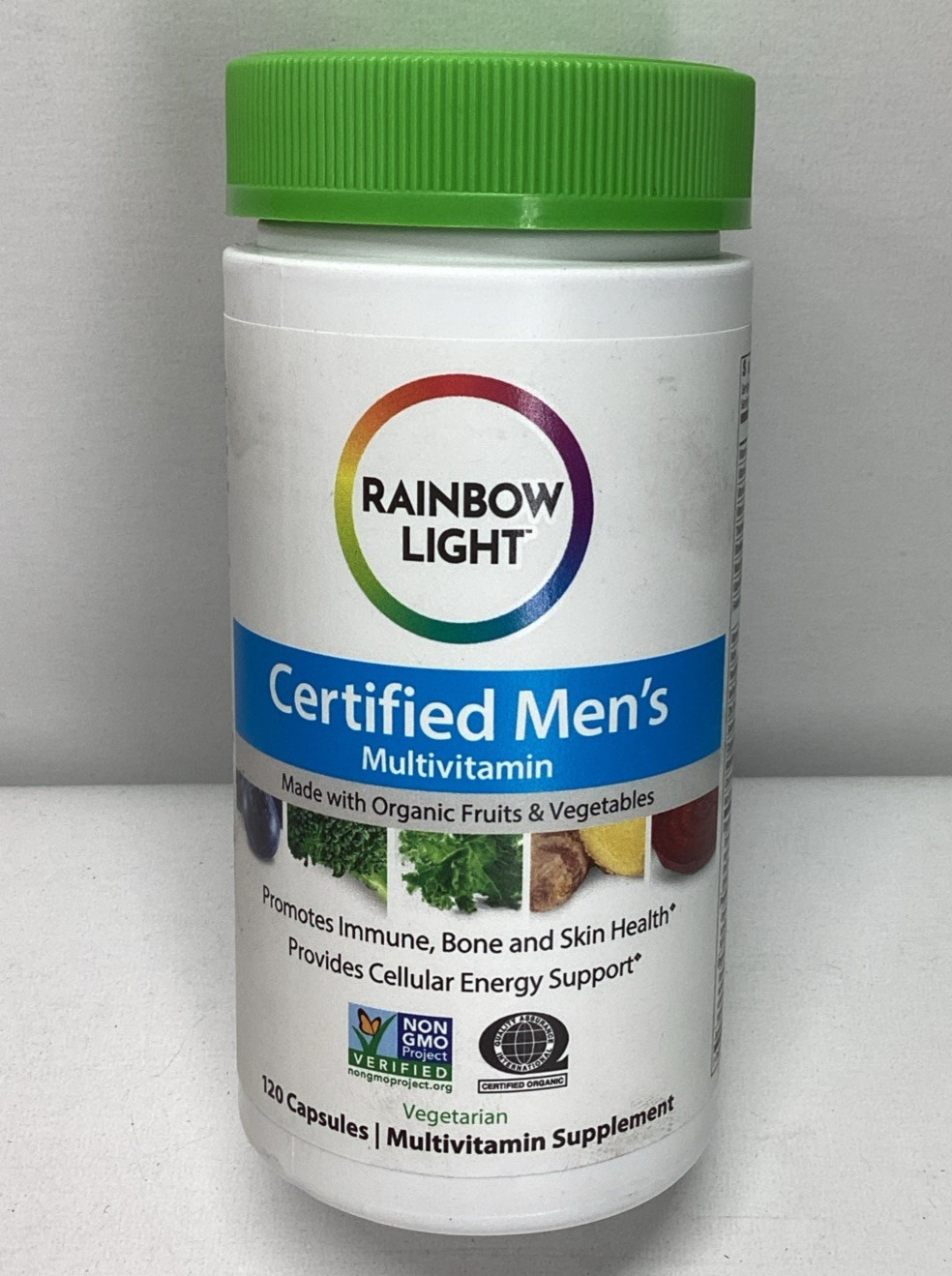Rainbow Light Certified Mens Multivitamin 120 Vegetarian Capsules Exp 03/2027