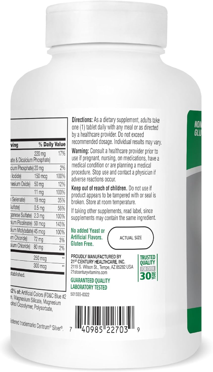 Sentry Senior Tablets, 265 Count