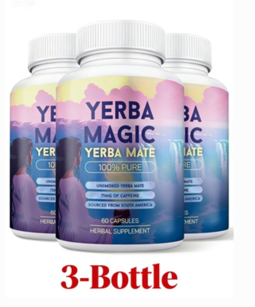 Brainista Yerba Magic: 100% Pure Unsmoked Yerba Mate, 75mg Caffeine, 60 Capsules